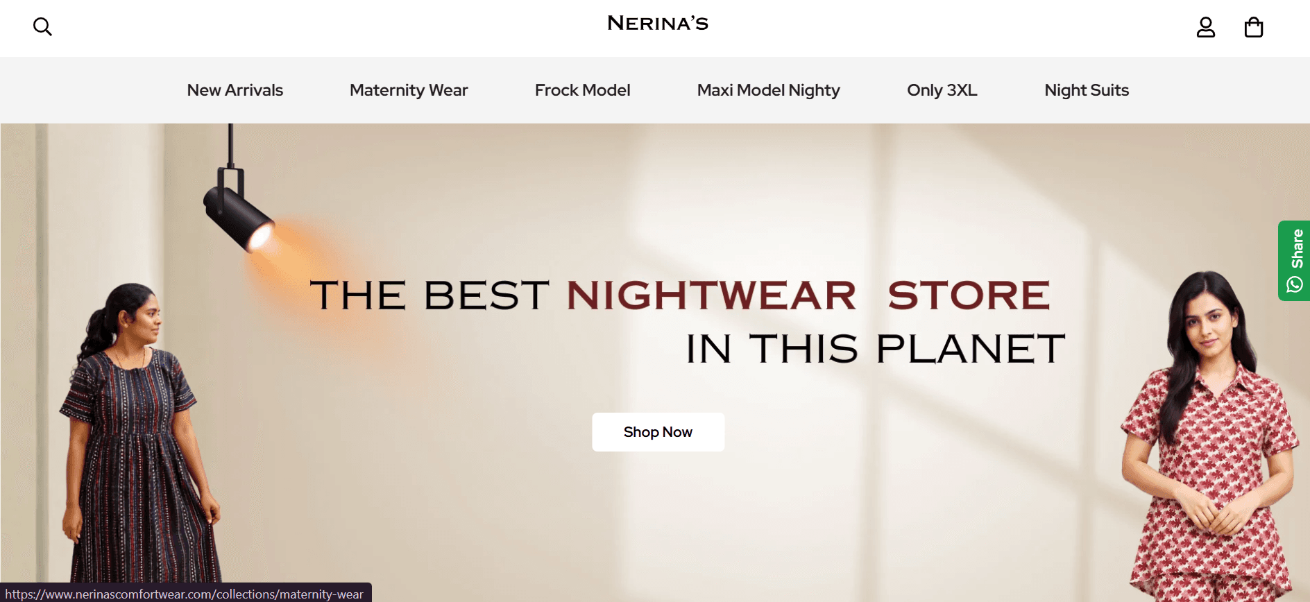 Nerinas Comfort Wear – Shopify E-commerce